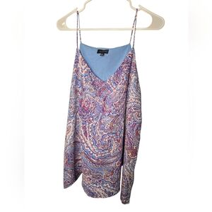 The Limited Blue and Purple Asymmetrical Camisole